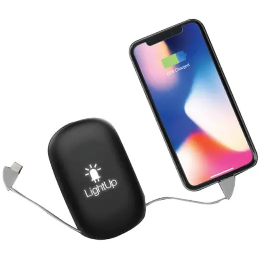 Kovin @memorii 10000mAh Suction Power Bank With Light-Up Logo Display